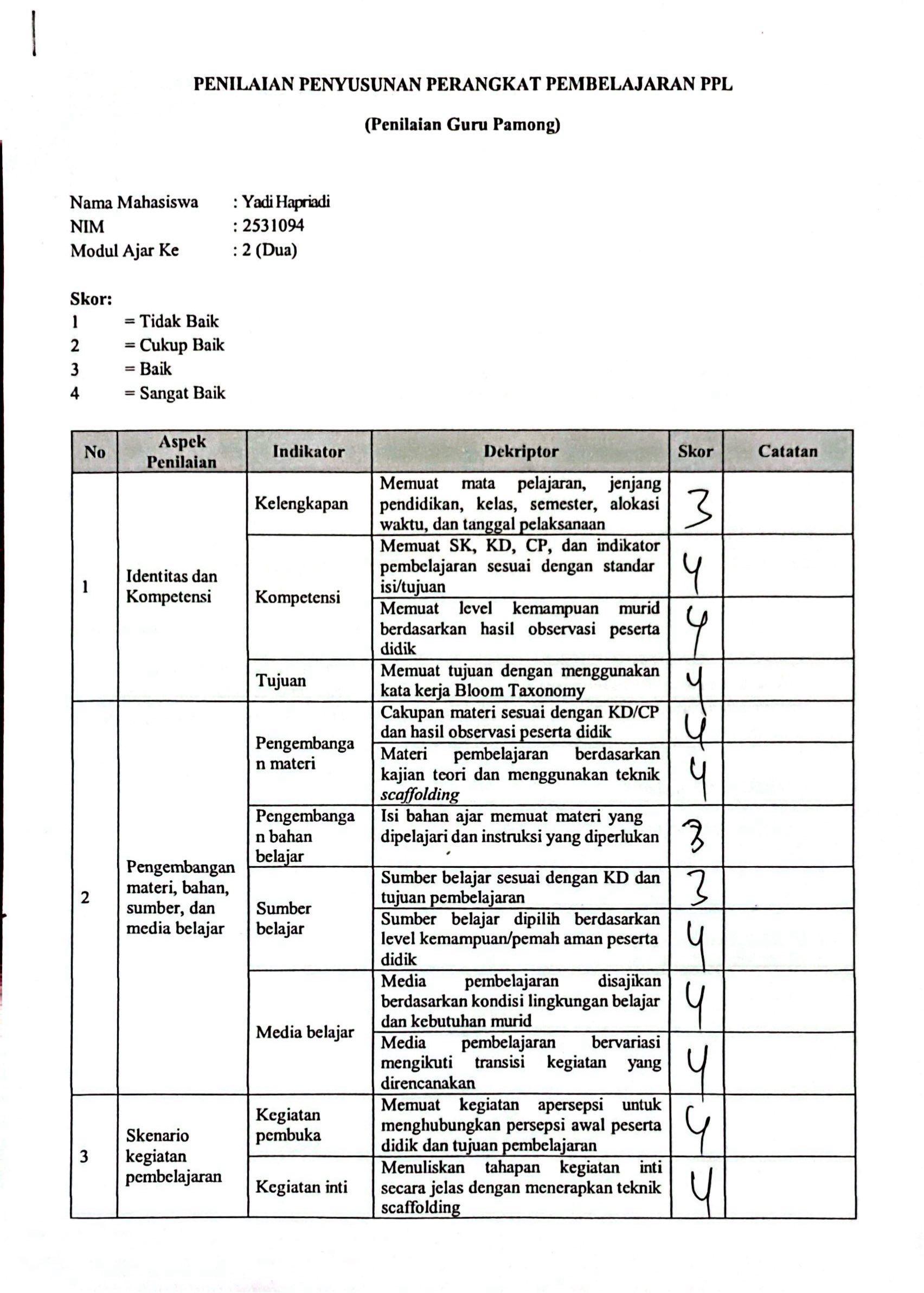 Perangkat Pembelajaran Siklus 2